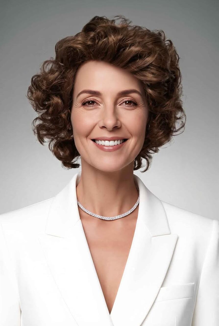 Short Curly Brown Wig